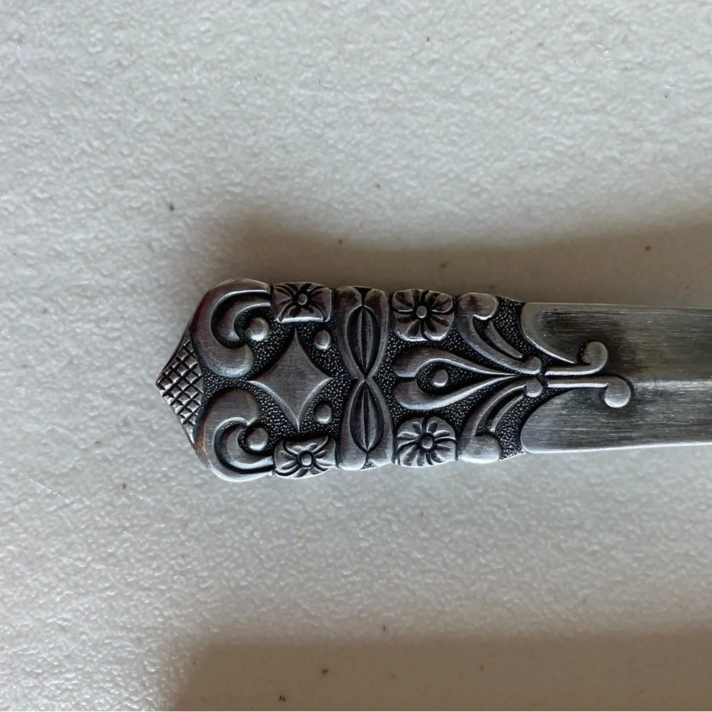 Elegant stainless steel serving spoon